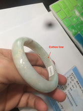 Load image into Gallery viewer, 55.6mm 100% natural certified sunny green/white jadeite jade bangle W81-3323
