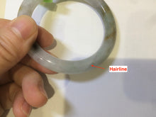 Load image into Gallery viewer, 52.1mm certified Type A 100% Natural icy green/brown round cut Jadeite Jade bangle AH25-1431
