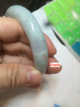Load image into Gallery viewer, 55.7mm certified 100% natural green/white jadeite jade bangle AB89-2254

