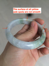 Load image into Gallery viewer, 55.5mm Certified 100% natural Type A green/purple/red (福禄寿)jadeite jade bangle AJ60-9898
