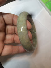 Load image into Gallery viewer, 59.5mm certified Type A 100% Natural sunny green gray yellow purple (FU LU Shou)Jadeite bangle D68-3750
