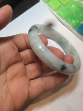 Load image into Gallery viewer, 58mm Certified Type A 100% Natural icy light green Jadeite Jade bangle C27-2362
