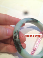 Load image into Gallery viewer, 56.7mm certified type A 100% Natural sunny green/dark green jadeite jade bangle W53-0101
