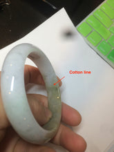 Load image into Gallery viewer, 53.8mm certified Type A 100% Natural light yellow green Jadeite Jade bangle AK45-0450
