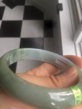 Load image into Gallery viewer, 57.7mm certificated Type A 100% Natural light green/purple Jadeite Jade bangle G74-8401
