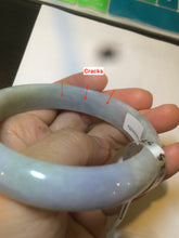 Load image into Gallery viewer, 58mm certified type A 100% Natural green purple yellow jadeite jade bangle A82-2825
