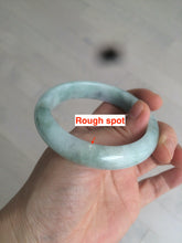 Load image into Gallery viewer, 56.6mm Certified type A 100% Natural sunny green purple Jadeite Jade bangle N95-0465
