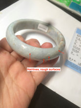 Load image into Gallery viewer, 58.8mm certified 100% natural Type A  green/blue/purple/brown jadeite jade bangle W83-9905
