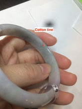 Load image into Gallery viewer, 55.5mm certified Type A 100% Natural light green Jadeite Jade bangle D66-9679
