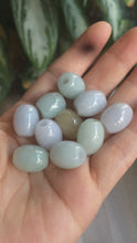 Load and play video in Gallery viewer, 14.5x12.6 Type A 100% Natural  light green Jadeite Jade LuluTong (Every road is smooth) pendant Q
