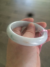 Load image into Gallery viewer, 56mm Type A 100% Natural green/white Jadeite Jade bangle Z15
