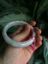 Load image into Gallery viewer, 57mm 100% natural Type A sunny green/red/purple jadeite jade bangle B76
