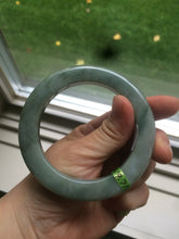 Load image into Gallery viewer, Sold! please don&#39;t order. Thanks 56mm  certified 100% natural Type A dark green/gray/brown  jadeite jade bangle Y84-7333
