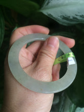 Load image into Gallery viewer, 52.5mm certified Type A 100% Natural icy green super thin Jadeite bangle N62-0415
