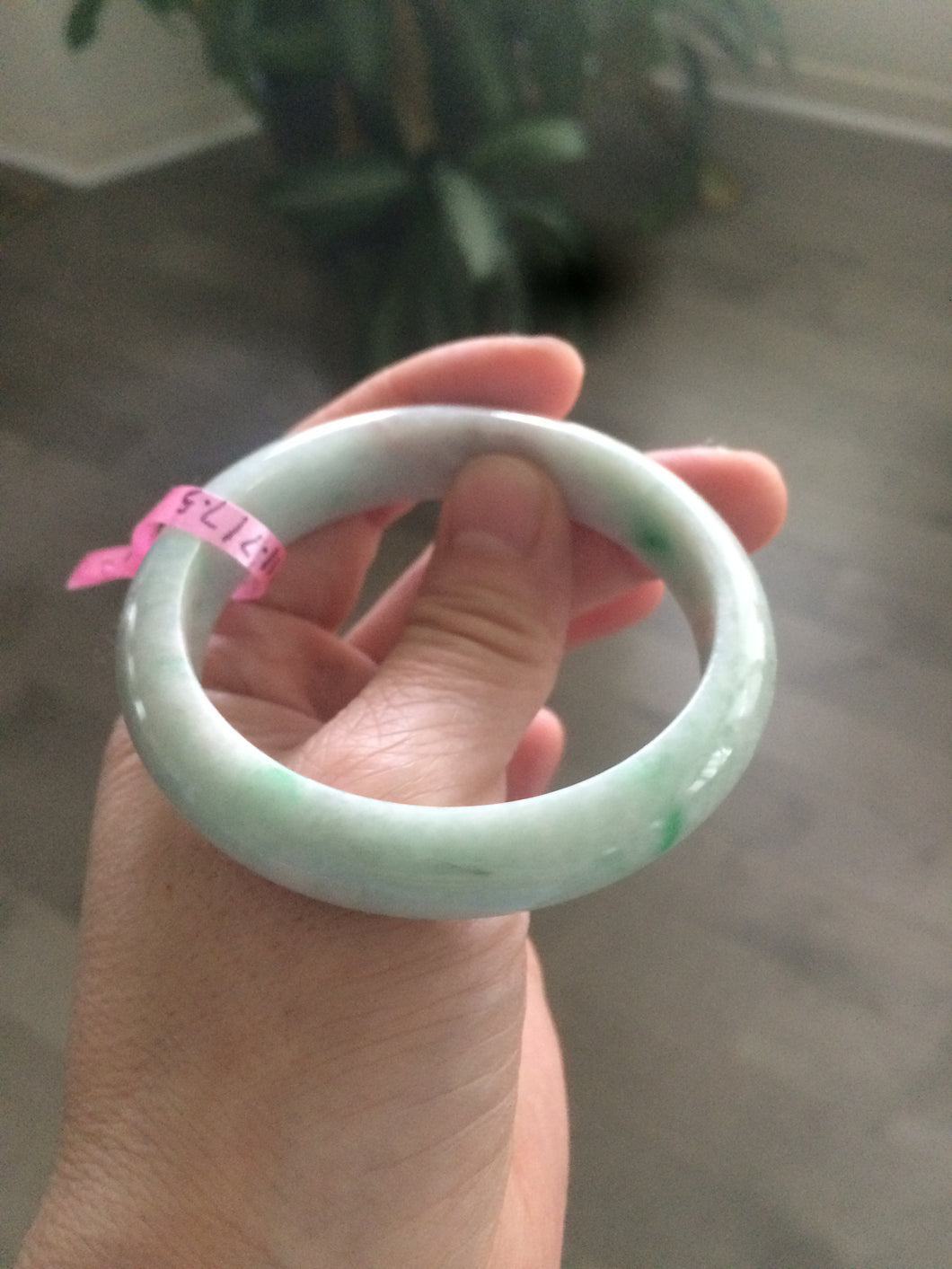 53.7mm certificated Type A 100% Natural apple sunny Jadeite Jade bangle Y60-6617