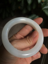 Load image into Gallery viewer, 51.9mm certified 100% Natural white/beige nephrite Hetian Jade bangle L75-7888
