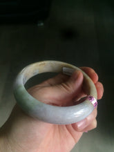 Load image into Gallery viewer, 58.5mm Certified 100% natural Type A green/brown/purple jadeite jade bangle Q51-3369
