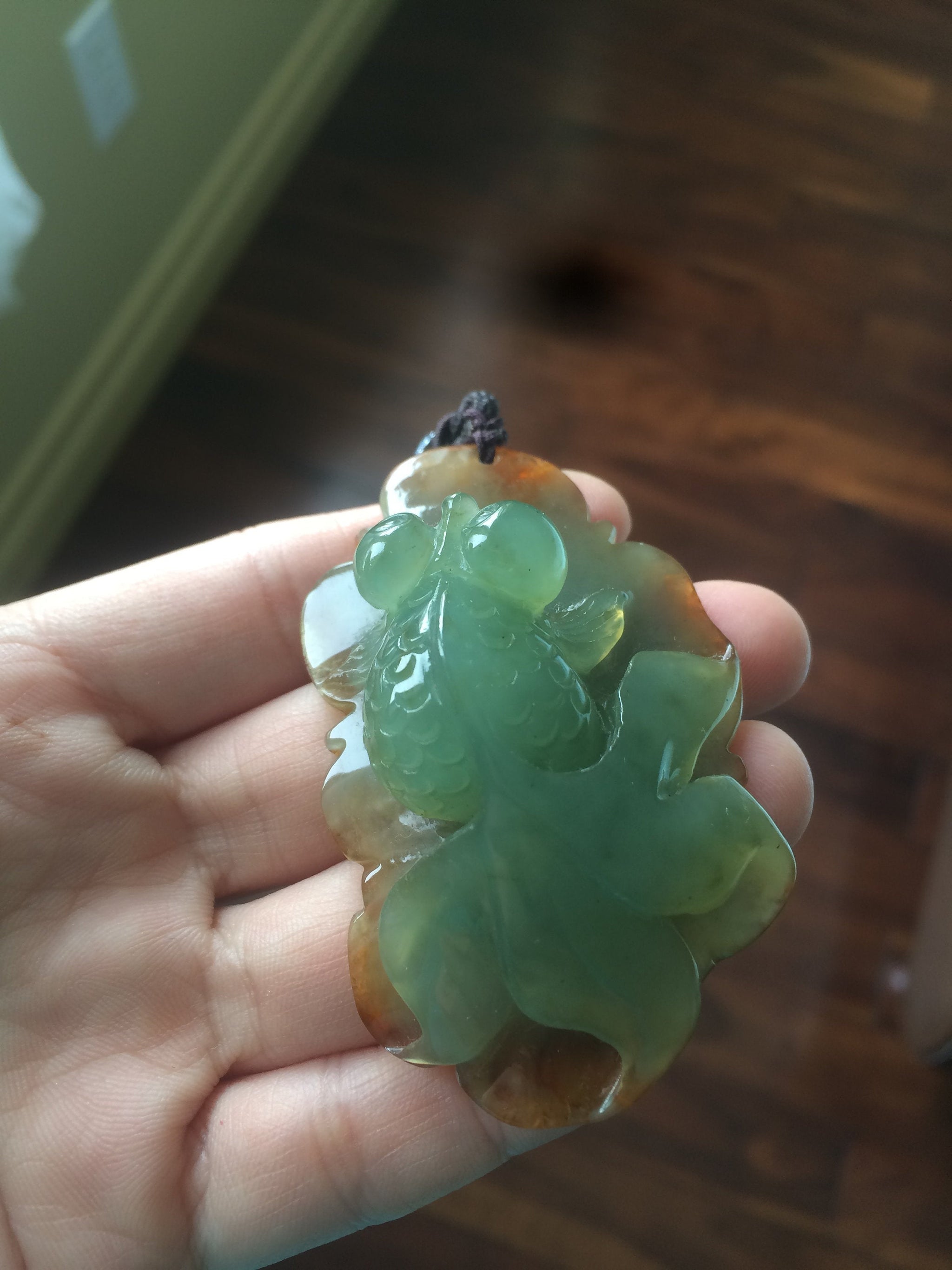 Three Color Old Jade offers Pendant