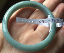 Load image into Gallery viewer, Certified 48.3mm type A 100% Natural green/blue Jadeite Jade bangle group K50
