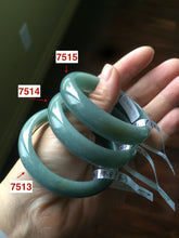 Load image into Gallery viewer, Certified 48.3mm type A 100% Natural green/blue Jadeite Jade bangle group K50
