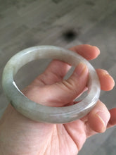 Load image into Gallery viewer, Certified Type A 100% Natural green/white Jadeite Jade bangle 57.4mm KS47-1617
