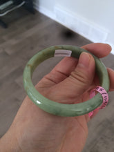 Load image into Gallery viewer, Certificated 54.5mm Type A 100% Natural apple green jadeite jade bangle X3-6557
