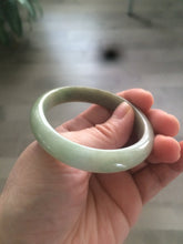 Load image into Gallery viewer, Sale! 52.5mm type A100% Natural green/yellow/brown oval Jadeite Jade bangle G50
