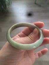 Load image into Gallery viewer, Sale! 52.5mm type A100% Natural green/yellow/brown oval Jadeite Jade bangle G50
