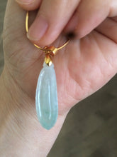 Load image into Gallery viewer, 卖了 100% Natural icy green blessed melon Jadeite Jade pendant XP2
