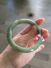 Load image into Gallery viewer, Certified 59.4mm green jadeite jade bangle 100% natural type A R32-6560
