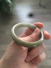 Load image into Gallery viewer, Sale! 52.5mm type A100% Natural green/yellow/brown oval Jadeite Jade bangle G50
