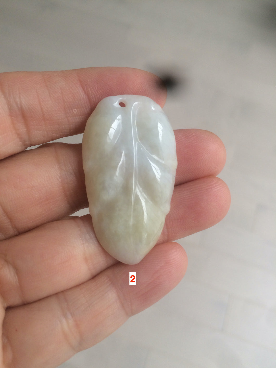100% natural type A yellow/purple jadeite jade leaf pendant necklace group AQ58